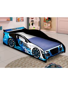 Cama Carro Drift Infantil Em Mdf Azul